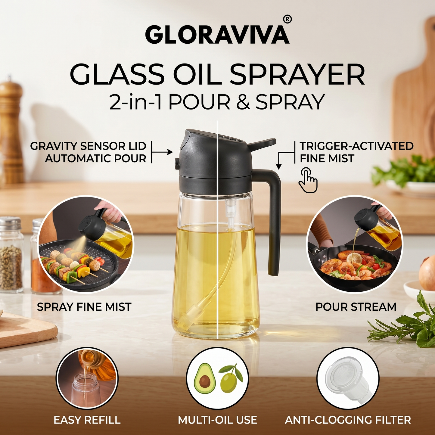 Gloraviva® Glass Oil Sprayer